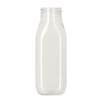 Square Milk PET,<br>250ml, 38-400