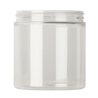 Pot plastique PP transparent avec couvercle PET plat 100ml 70mm H37mm