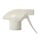 Gâchette T014, Spray/stream, 28-410, 3 doigts, blanc/blanc
