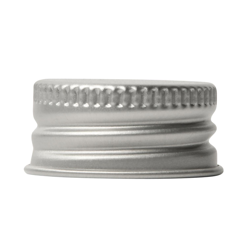 Aluminium bouchon fileté, col 24-410, Bord roulé con Joint tri seal aluminium