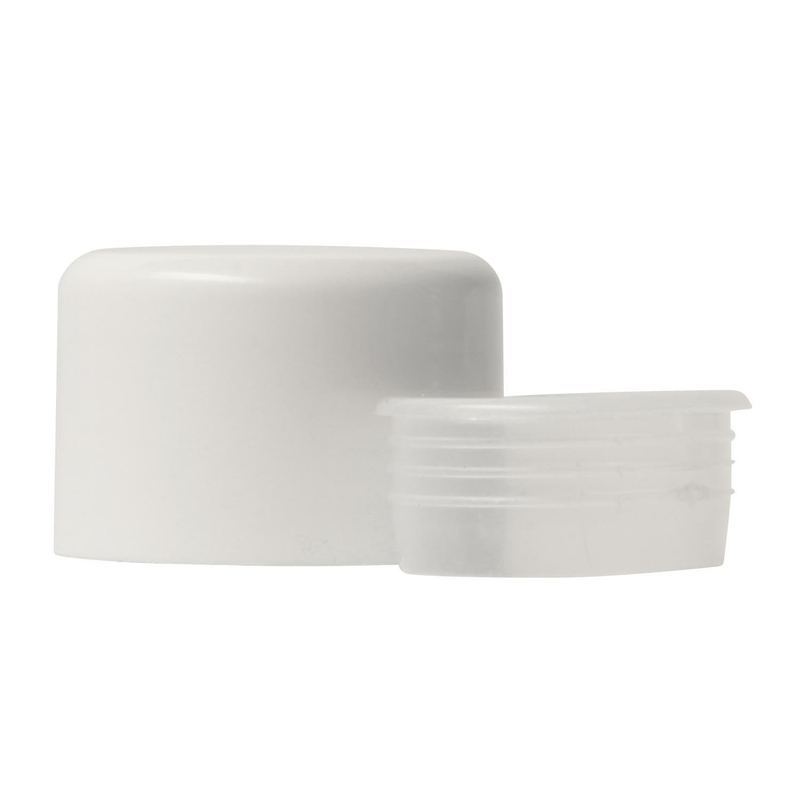 Bouchon plastique, col 24-410, standard con Réducteur (1mm), PP/PELD