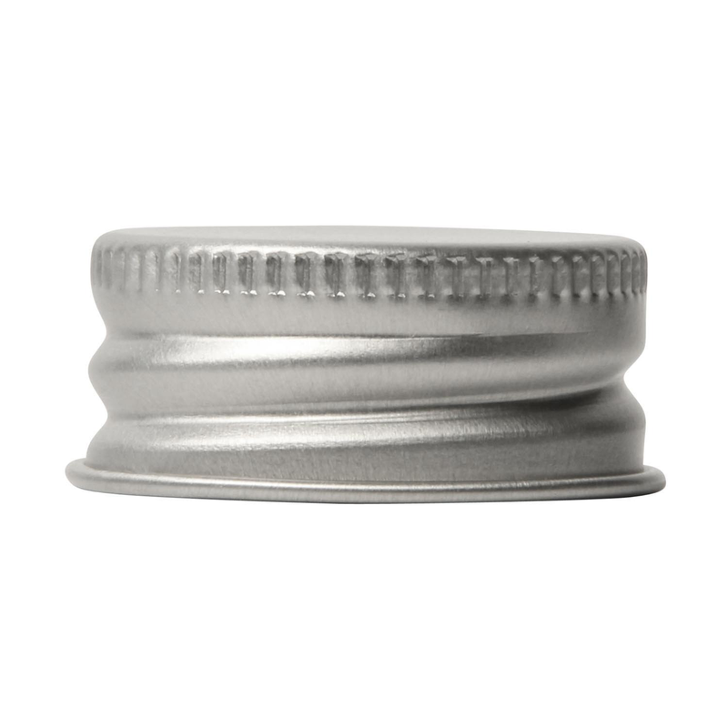 Aluminium bouchon fileté, col 28-410, Bord roulé con Joint tri seal aluminium