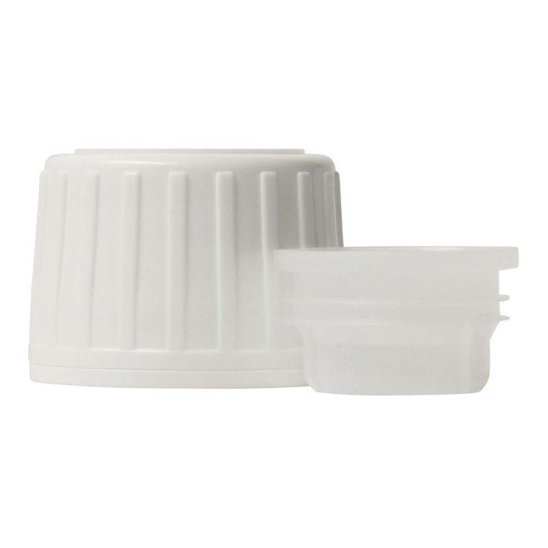 Bouchon plastique inviolable, col 28 ROPP, standard con Anti glou glou PEHD/PELD