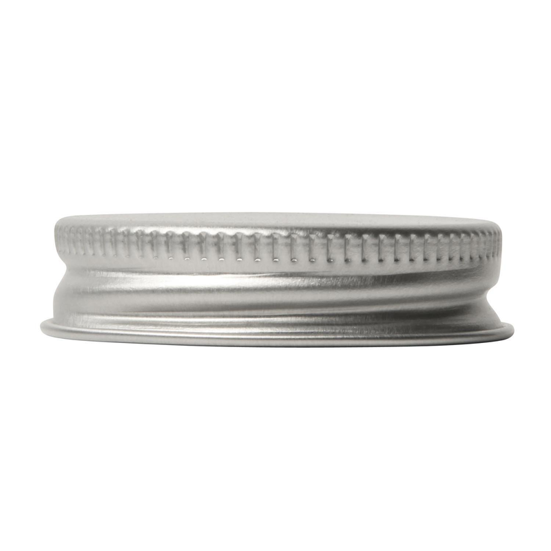 Tapón rosca de aluminio 0018, 38-400, Borde estriado, junta triseal, mate, aluminium