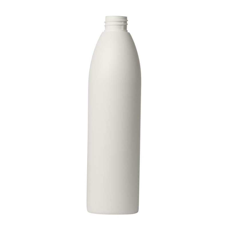 500ml Bullet round, 28-410 HDPE bottle F257A 