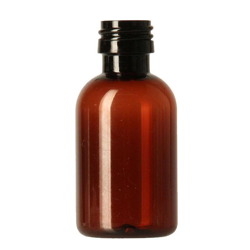 Pharma Mini 50ml, 18 ROPP, PET-Kunststoff-Flasche Rund, F896A amber 01