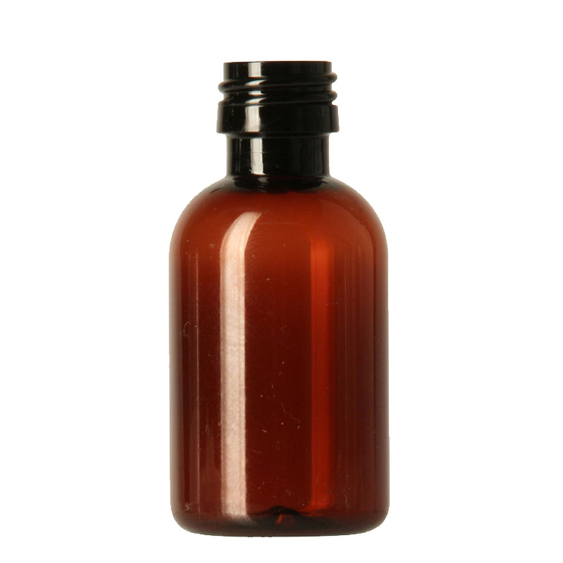 PET-Kunststoff-Flasche Rund, F896A amber 