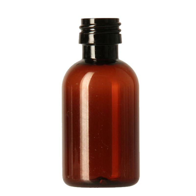 Pharma Mini 75ml, 18 ROPP, PET-Kunststoff-Flasche Rund, F897A amber 