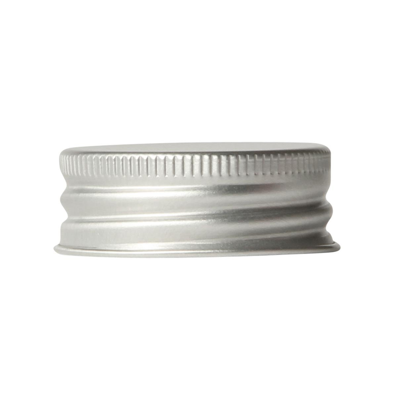 Aluminium-Deckel 38-485, silber / gold, mit Rollrand