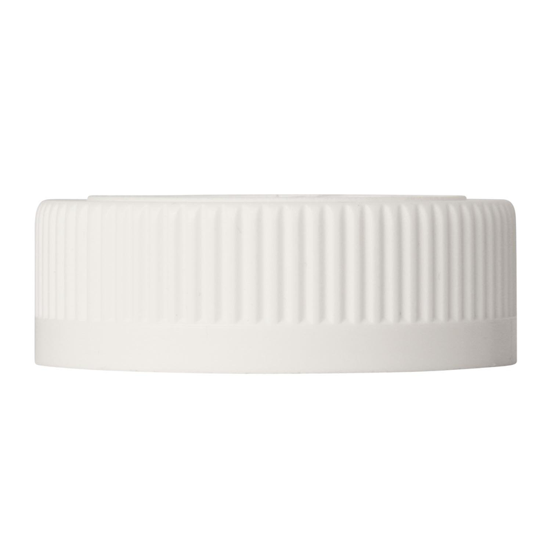 Plastic screw cap 45-400, straight, ribbed