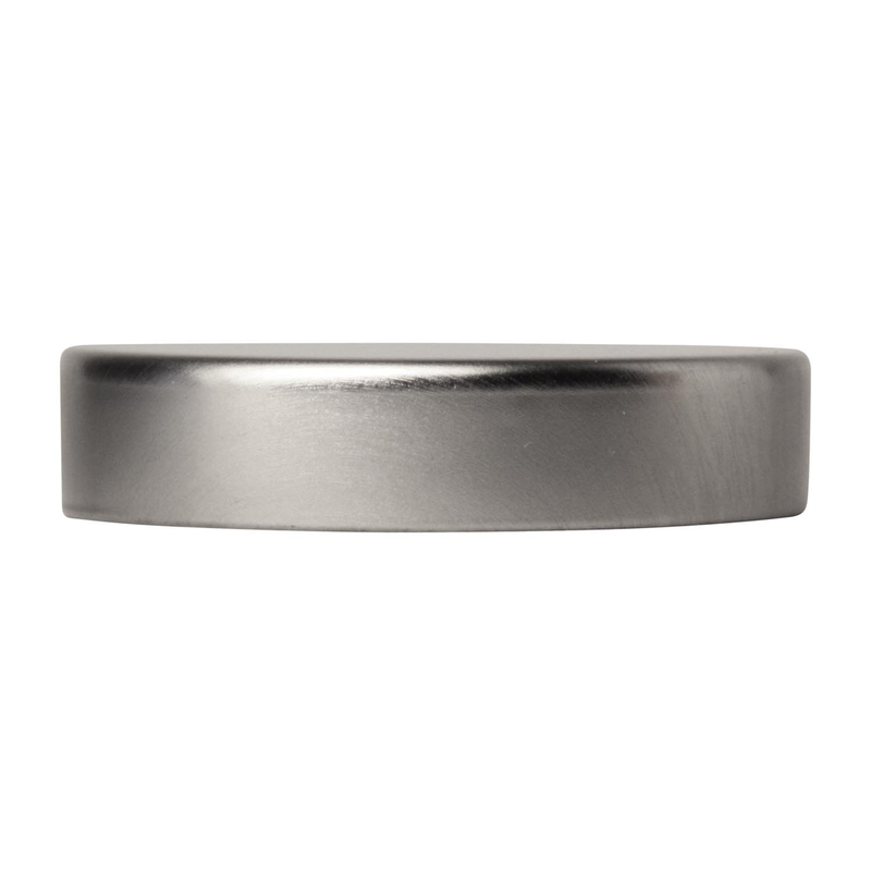 Aluminium screw cap 45-400, silver / gold, straight edge