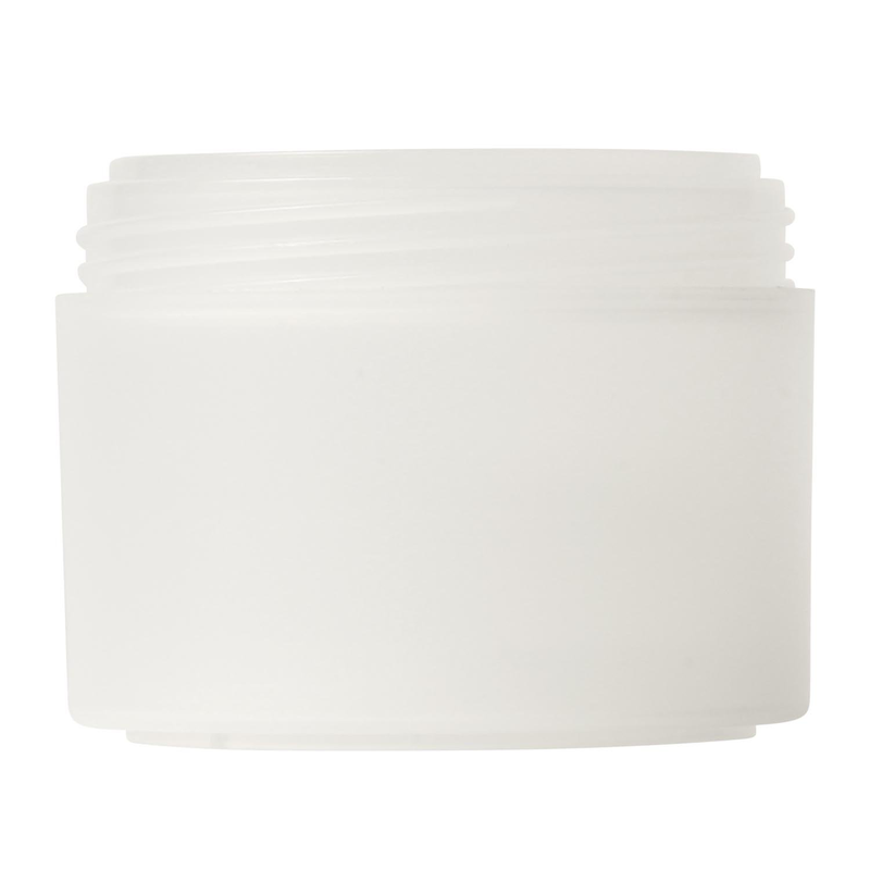 Cosmetic cream plastic jar 75ml double wall Venice smooth P114