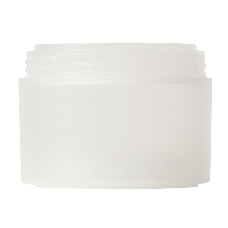 Cosmetic cream plastic jar 100ml double wall Venice frosted P115