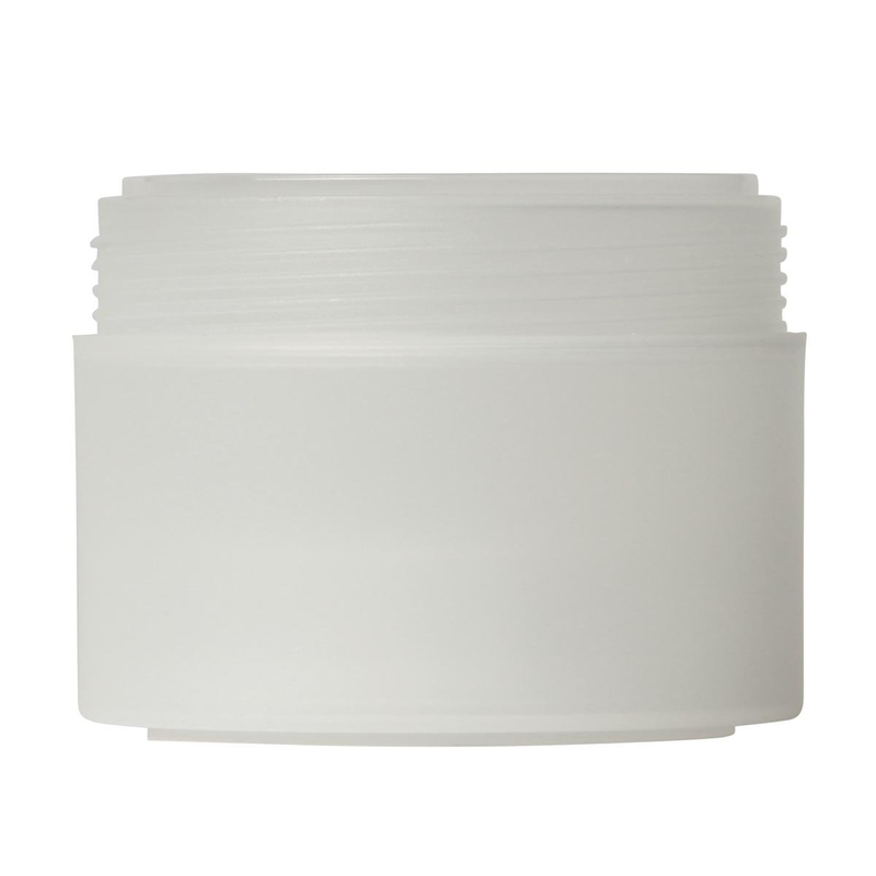 Cosmetic cream plastic jar 200ml double wall Venice smooth P117