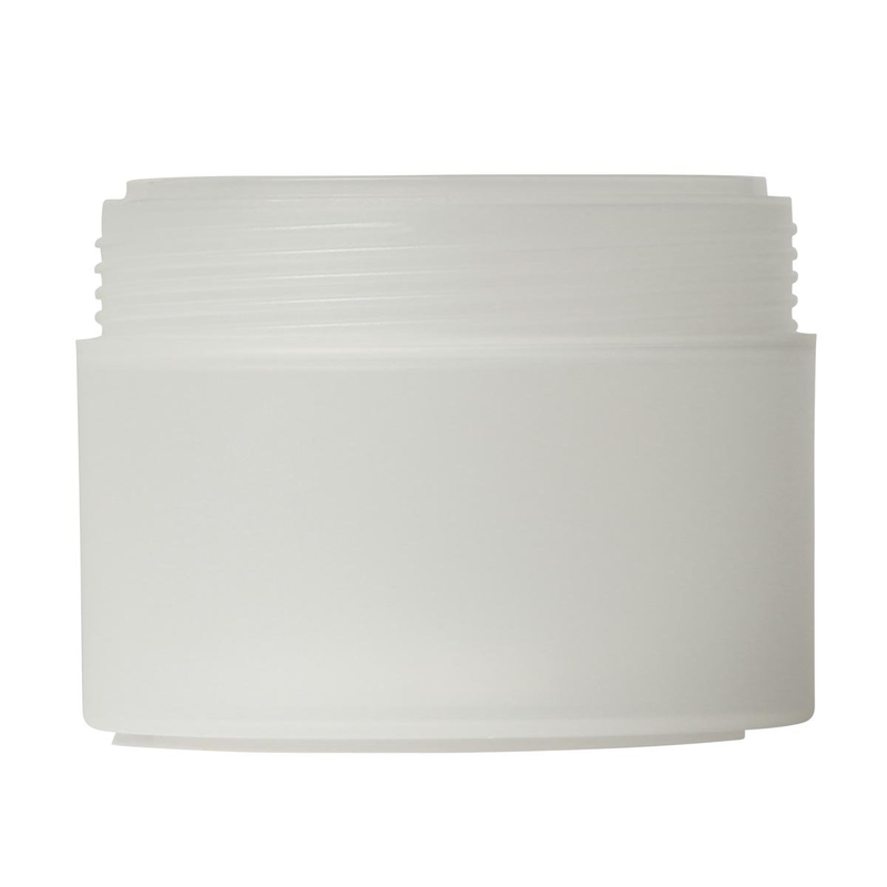 Cosmetic cream plastic jar 250ml double wall Venice smooth P118