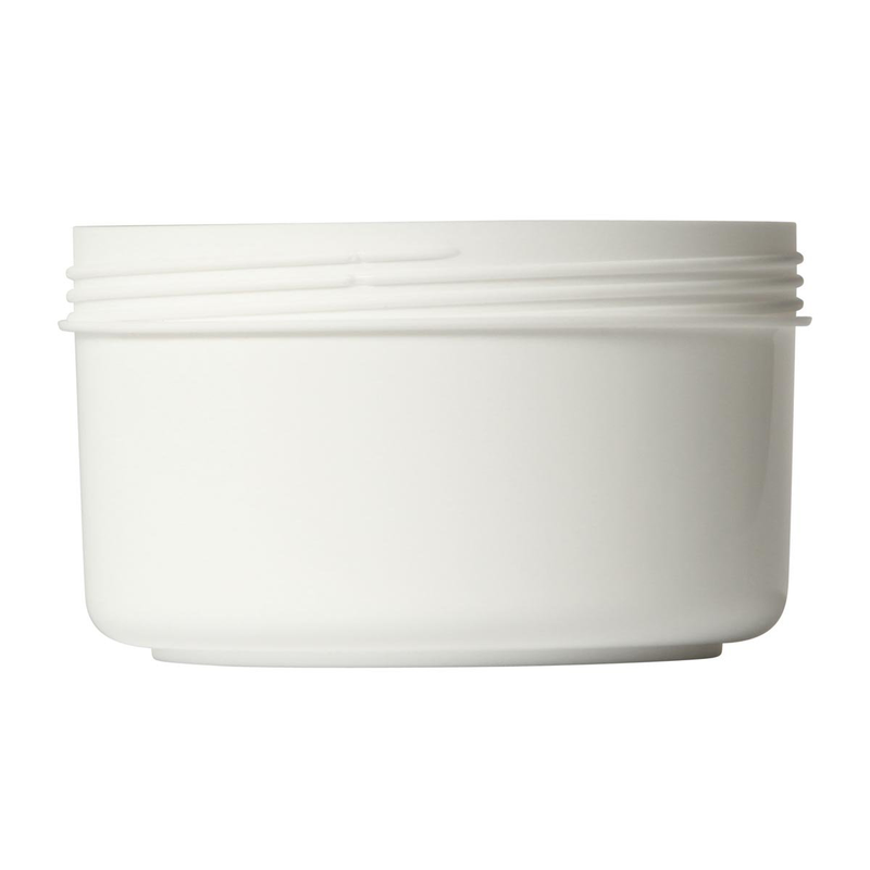 Cosmetic cream plastic jar 300ml single wall Elba frosted P244