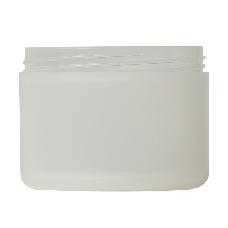Cosmetic cream plastic jar 250ml single wall Ancona frosted P280