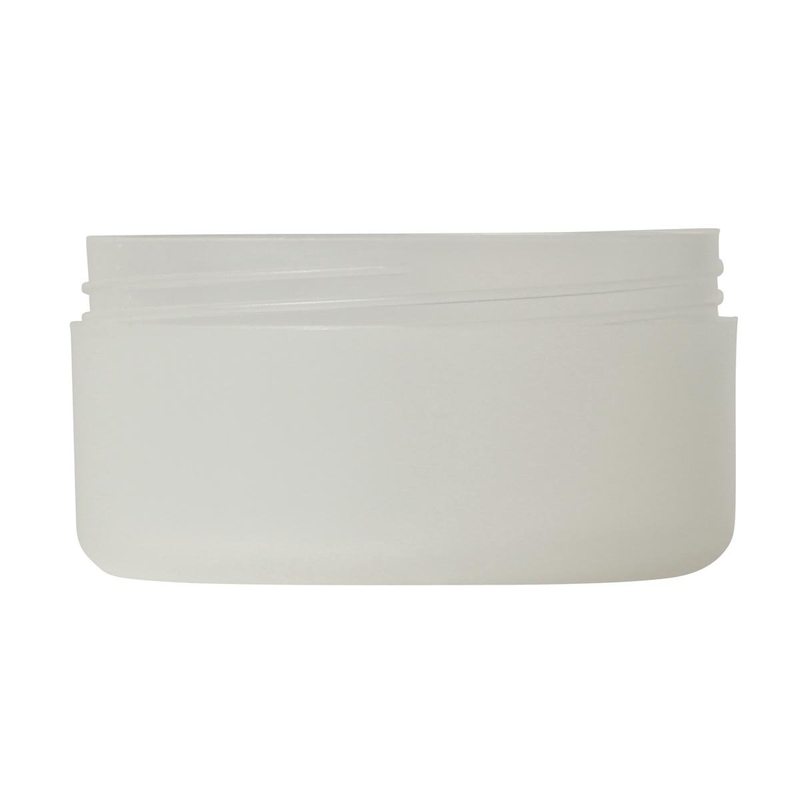 Cosmetic cream plastic jar 150ml single wall Ancona frosted P285