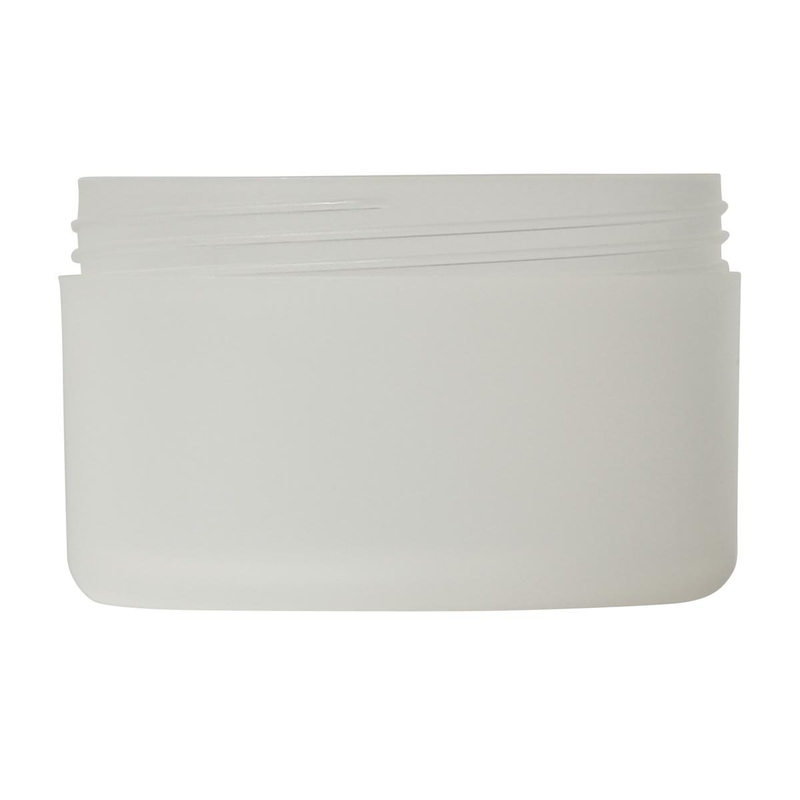 Cosmetic cream plastic jar 250ml single wall Ancona frosted P287