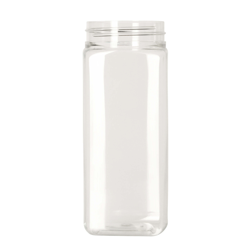 63mm (63-485/63SP485), 500ml, Pot rPET Square Jar, P691