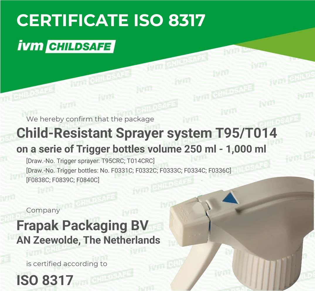 Certificazione ISO per Spruzzatori trigger
