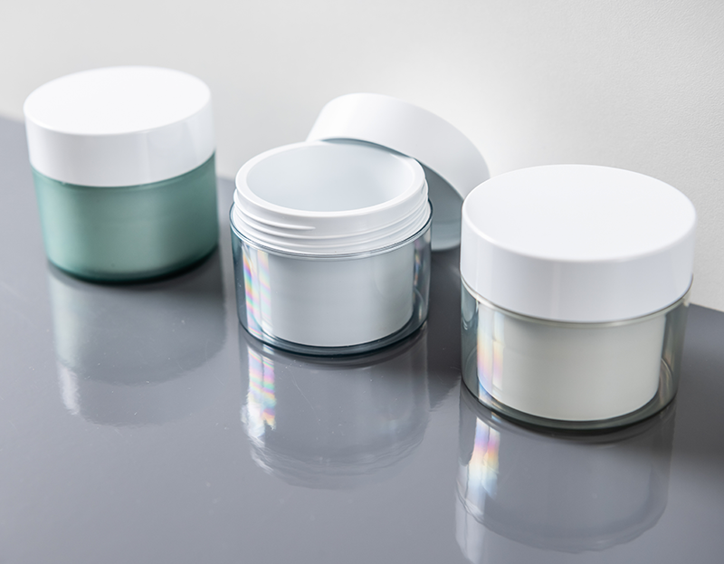 Cosmetic rPET Trento jar