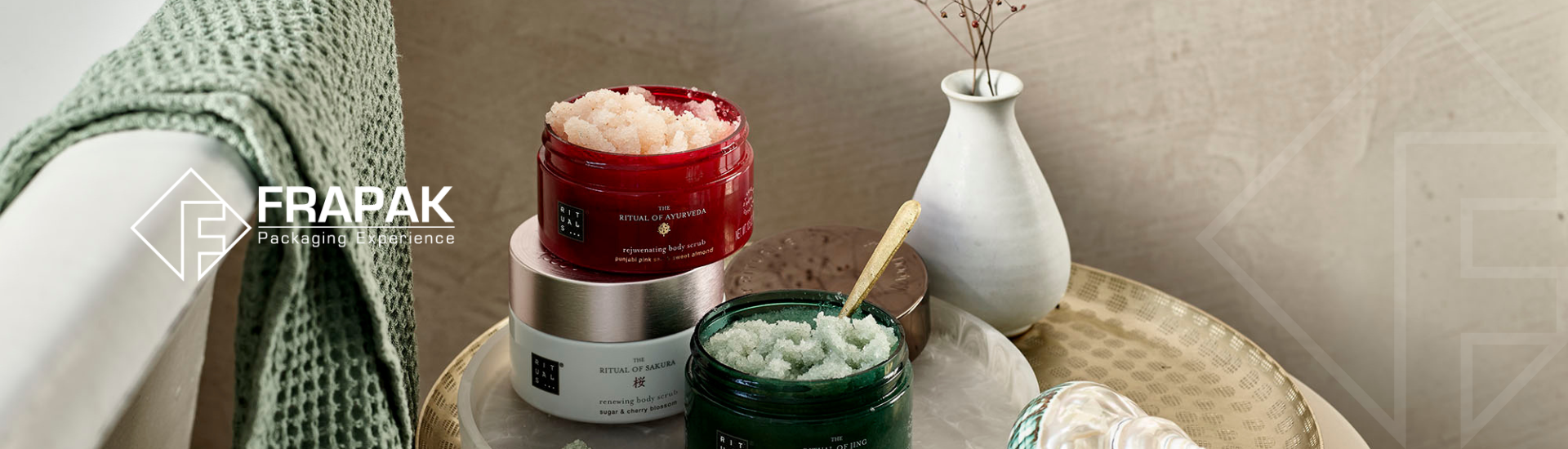 Envases para productos corporales y exfoliantes