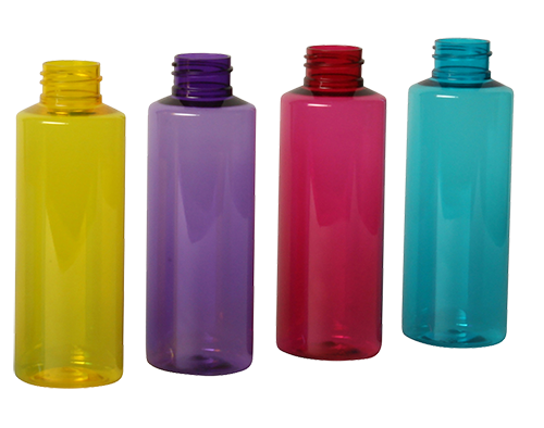 PET bottles coloured