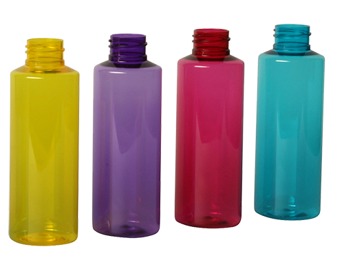 PET bottles coloured