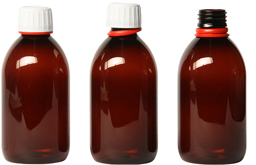 Amber PET bottles