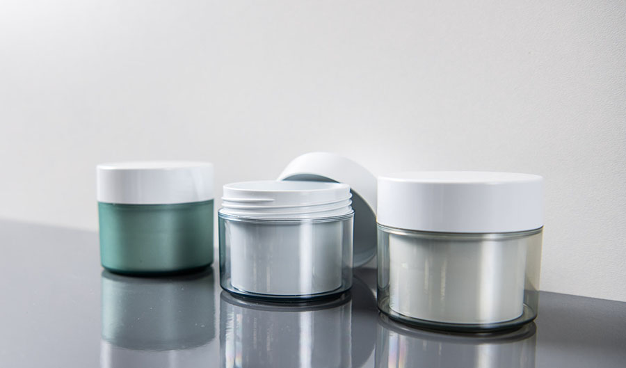 Pots cosmetiques en PET monomateriaux