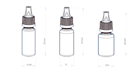 Models of the E-liquid bottles